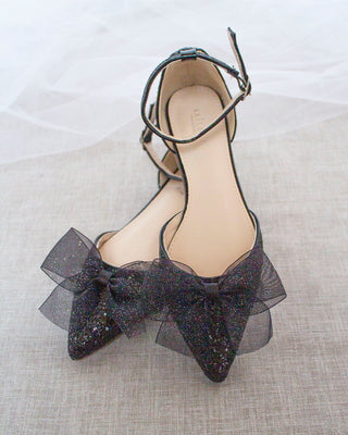 Black Glitter Shoes