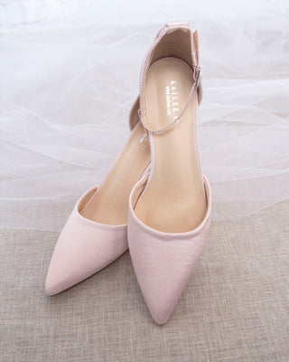Dusty Pink Satin Evening Heels