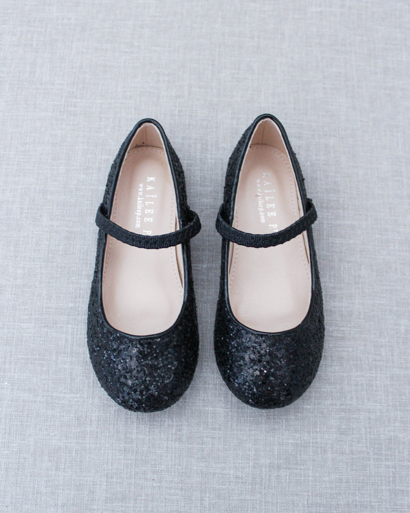 Toddler / Kid Faux Pearl Velcro Flats Mary Jane Shoes