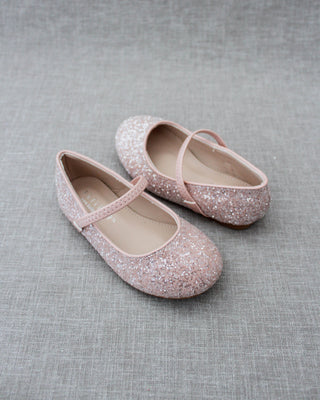 Pink glitter shoes