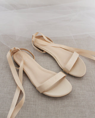 Champagne Flat Sandals