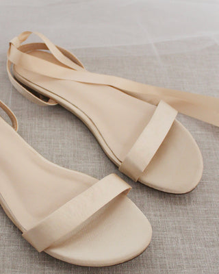 Champagne Flat Sandals