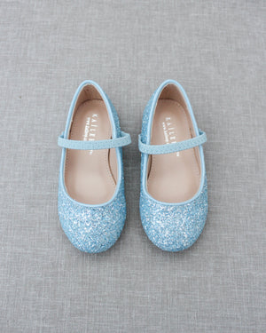 Rock Glitter Mary Jane Ballet Flats