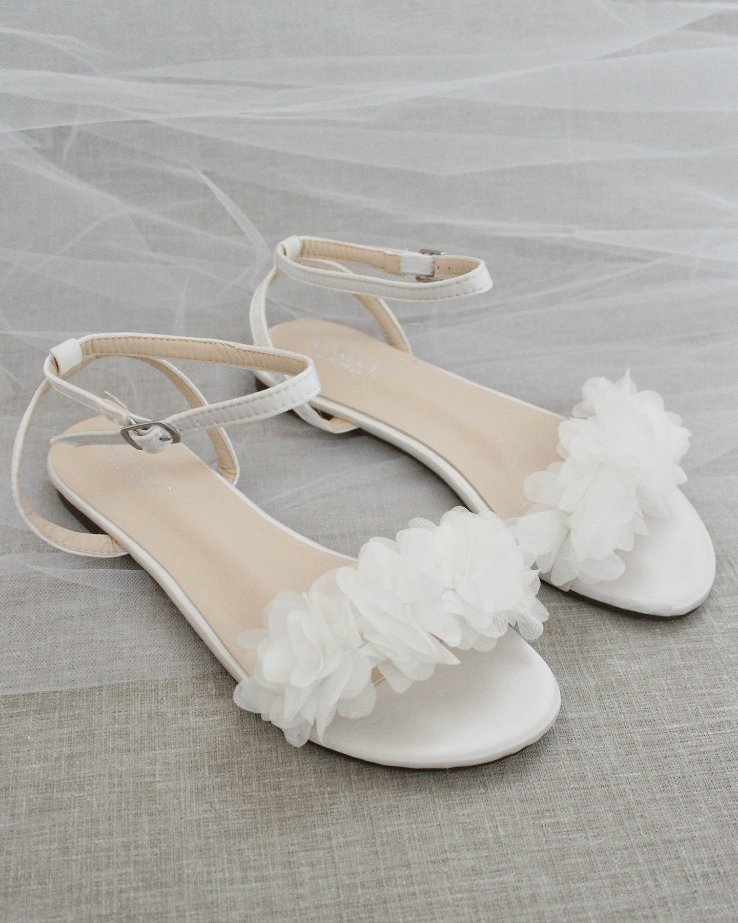 Buy White Flat Sandals for Women by R&B Online