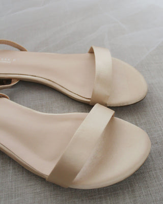 Champagne Flat Sandals