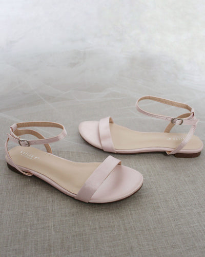 Pink Satin Women Sandals 