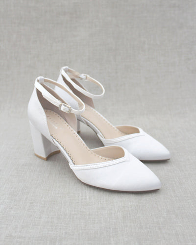 White wedding shoes 