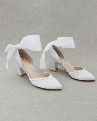 white wedding shoes