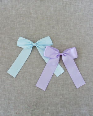 Long Tail Satin Hair Bows