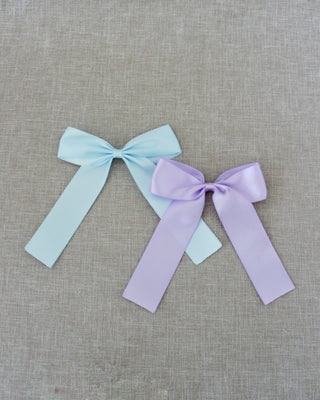 Long Tail Satin Hair BowsHair Clips