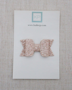 Dusty Pink Rock Glitter Hair Clip or Shoe Clip