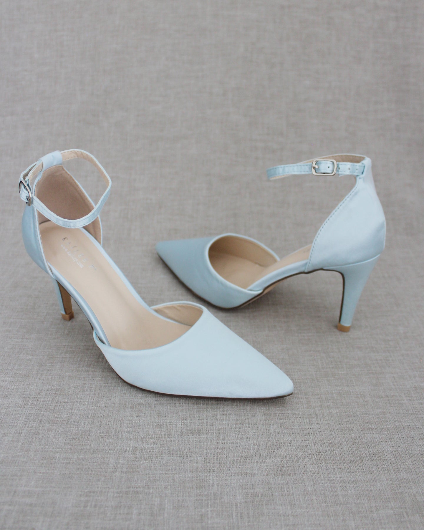 Simple Satin Wedding Heels, Bridesmaid Shoes, Bridal Shoes,Formal Shoes ...