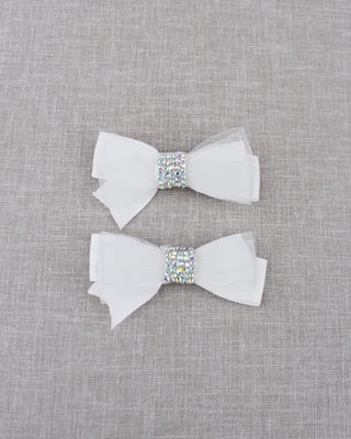 Sparkly Mesh Bow Hair Clips or Shoe ClipsHair Clips