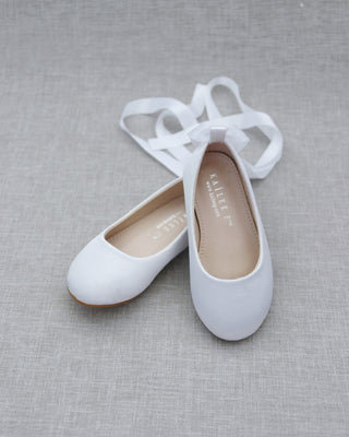 White Kids Flats