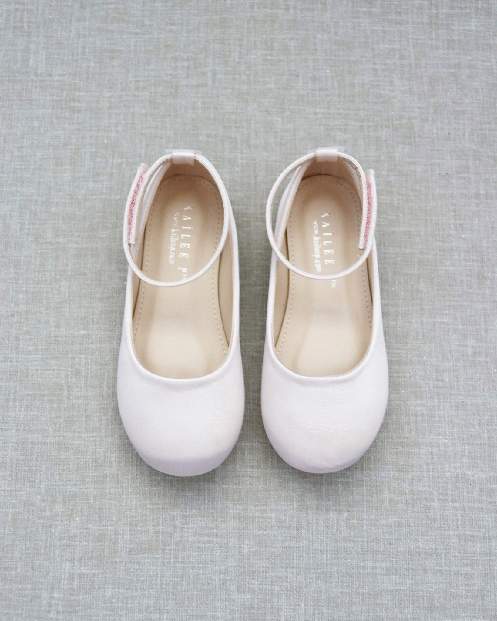 Ankle strap on sale white flats