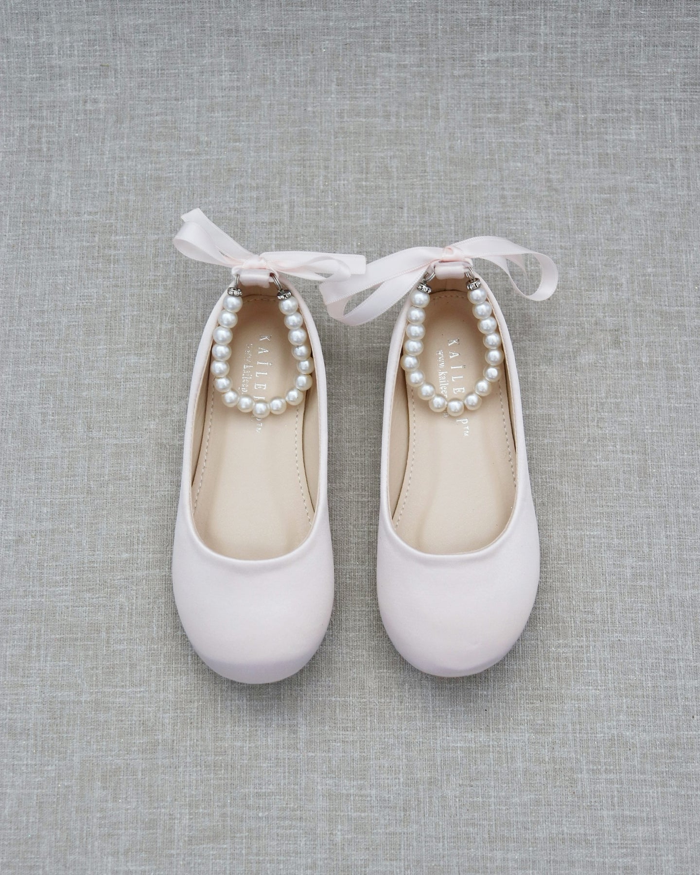 Flats with hot sale pearls