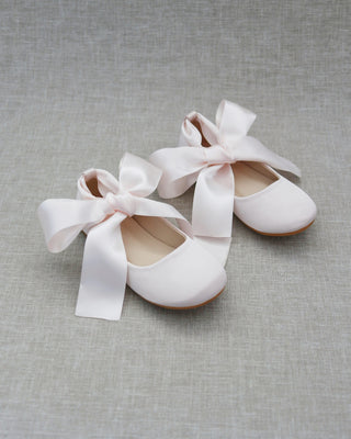 Pink ballet flats