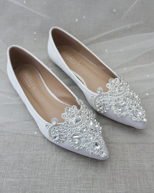 Embellished Rhinestones Wedding Flats
