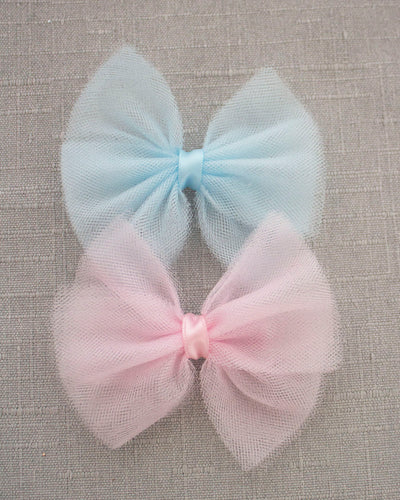 tulle hair bow