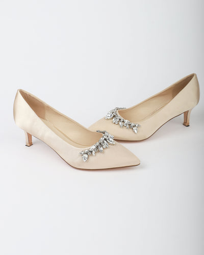 Champagne wedding shoes
