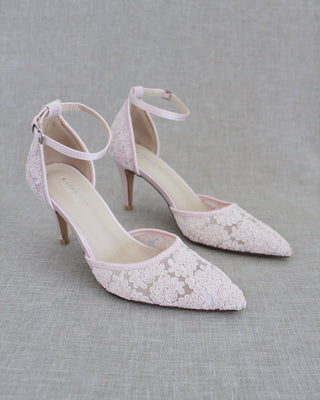 Lace Heels Wedding Shoes