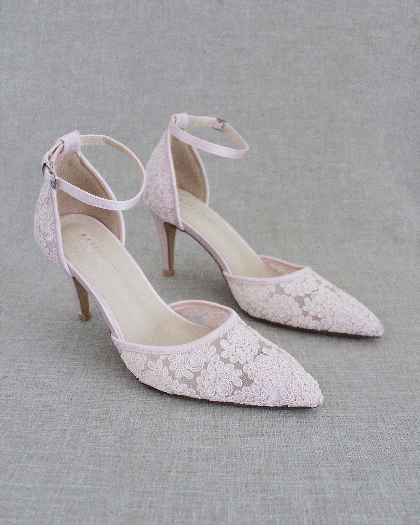 Lace Heels Wedding Shoes, Bridesmaids Shoes, Women Heels, Prom Shoes ...
