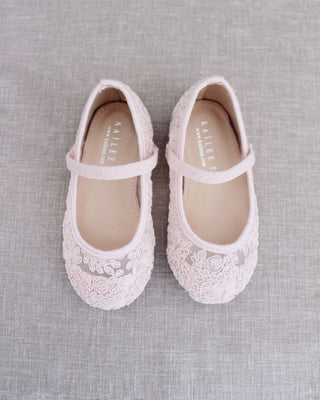 dusty pink crochet girls shoes