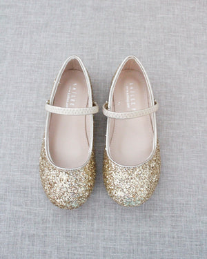 Rock Glitter Mary Jane Ballet Flats