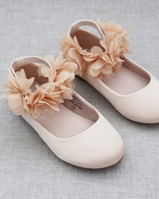 Champagne Flats with Flowers