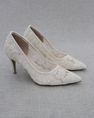 Lace Bridal Pump