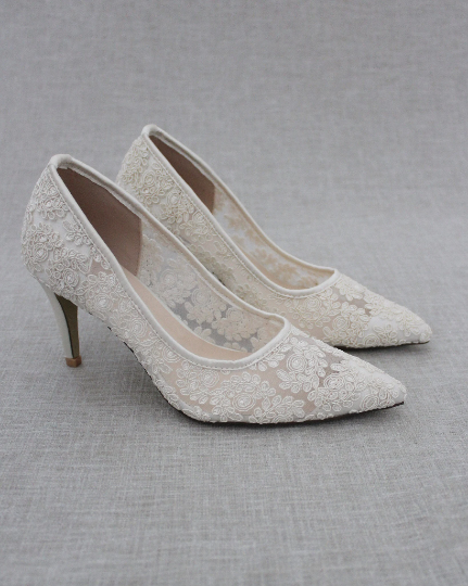 Gray wedges for wedding sales