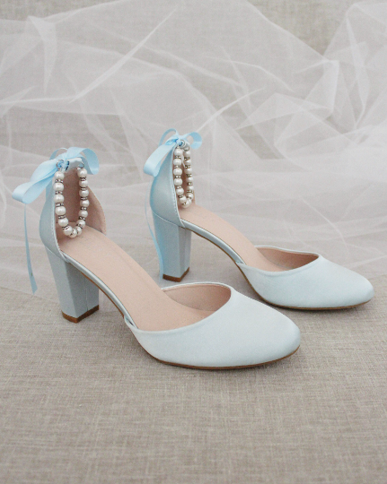 Light Blue Rhinestone Pumps Pointed Toe Slip On Thin High Heels Elegant  Comfortable Women Shoes High Quality Wedding Dress Shoes - Pumps -  AliExpress