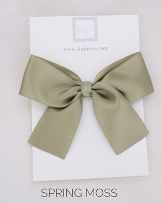 Satin Bow Hair Clips for Girls