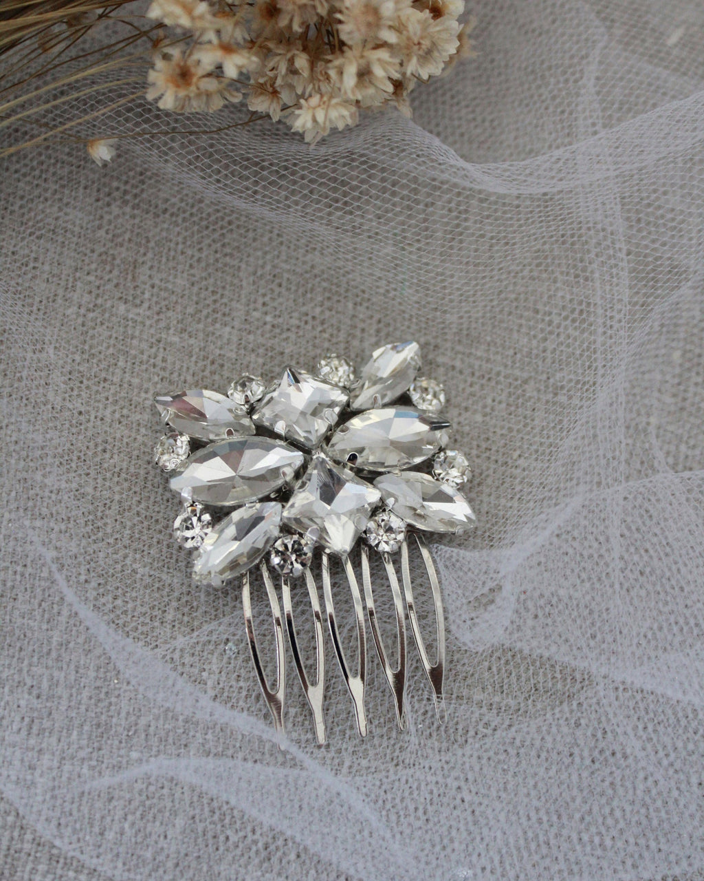 Jeweled Bridal Comb, Wedding Hair Comb, Bride Hair Comb, Hair Pins ...