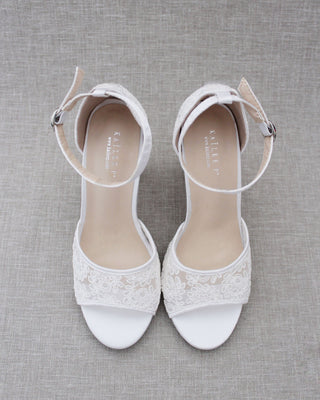 white wedding shoes