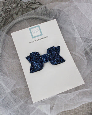 Navy Rock Glitter Hair Clip or Shoe Clip