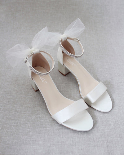 Ivory wedding sandals