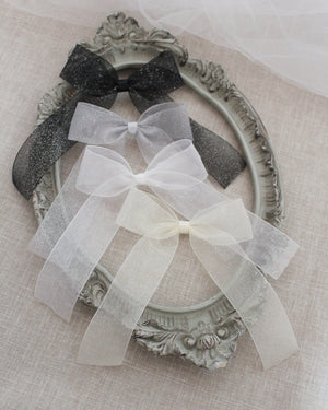 Long Tail Chiffon Hair Bows
