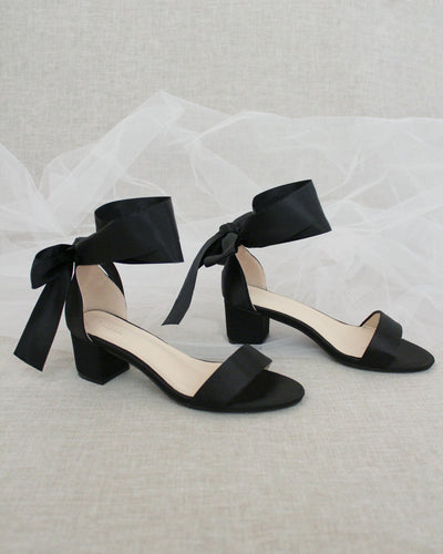 Women Black Heel Sandals