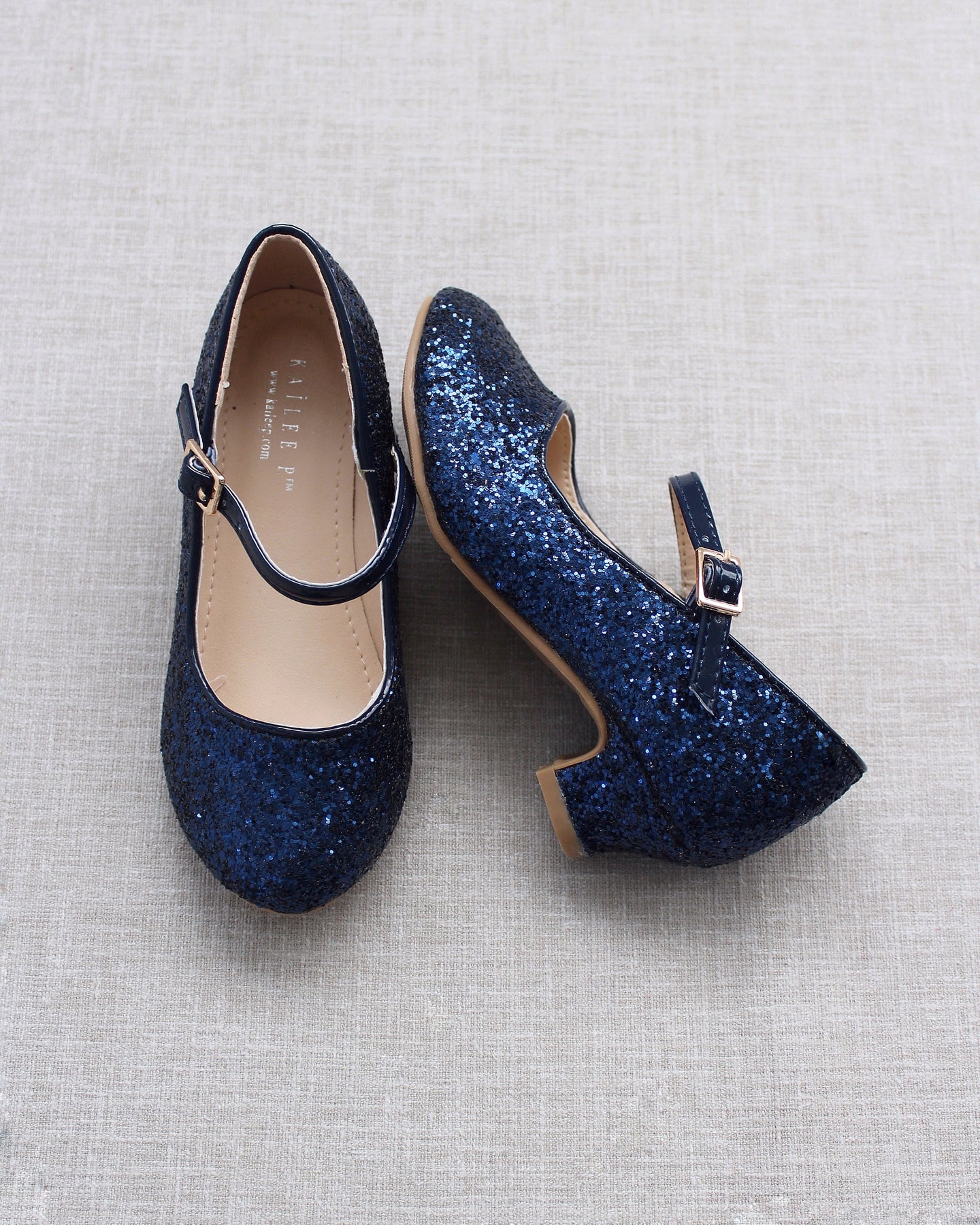 Navy blue glitter shoes sale