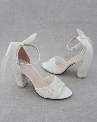 Ivory bridal shoes