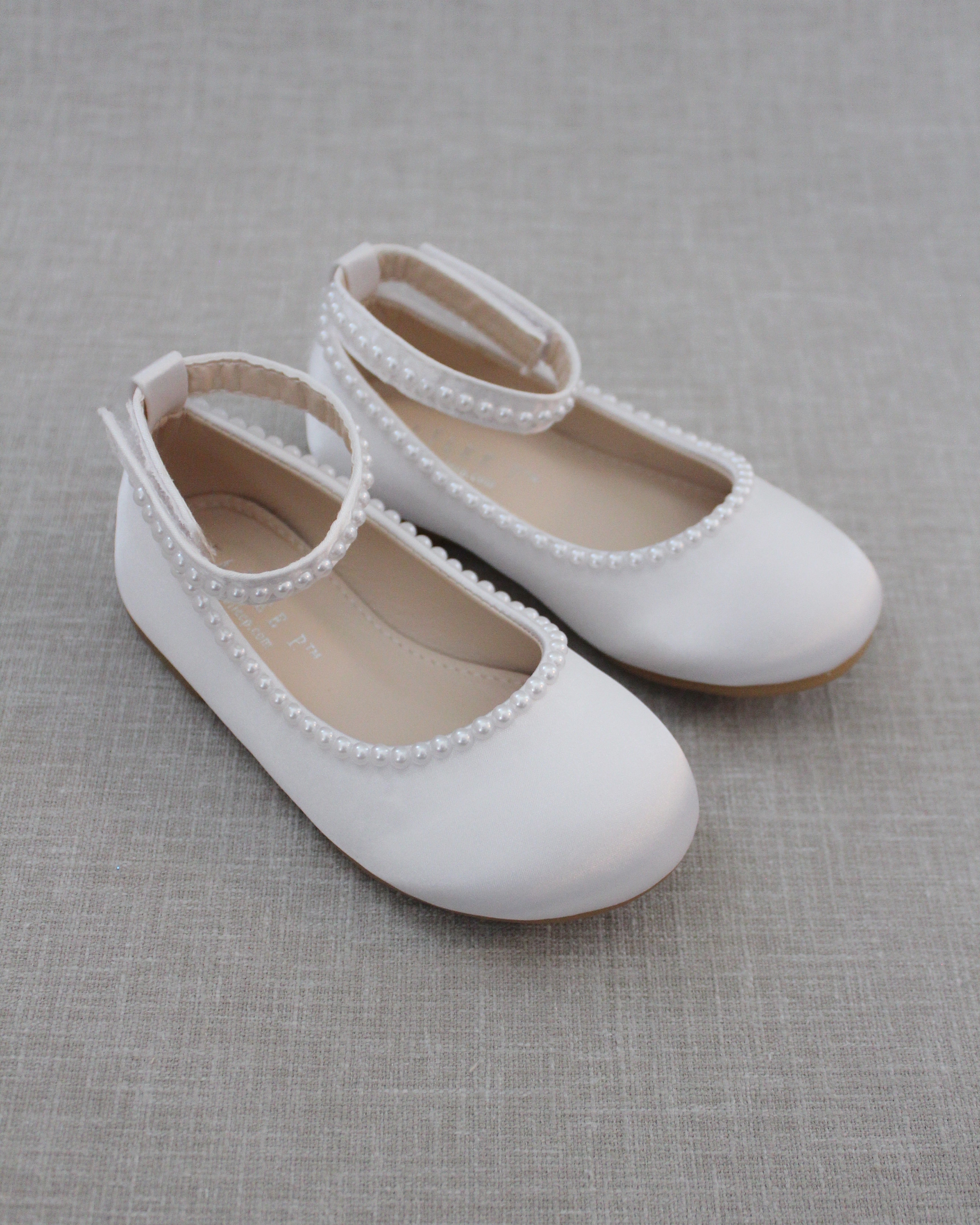 White satin baby shoes clearance