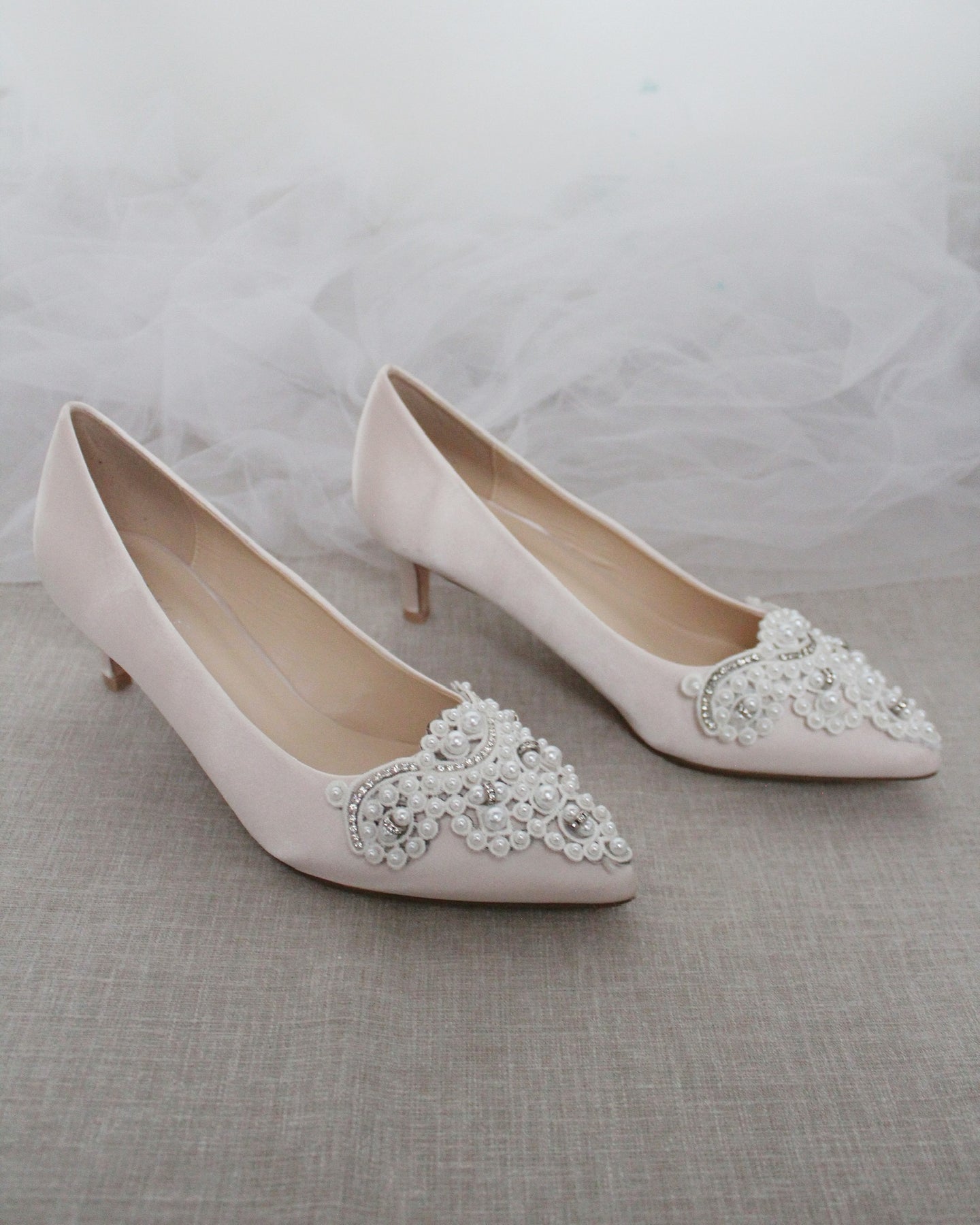 Blush low heel shoes Clearance