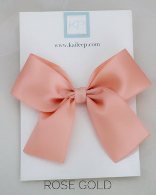 Satin Bow Hair Clips for Girls