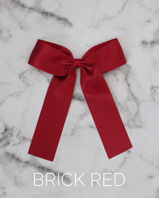 Long Tail Satin Hair Bows
