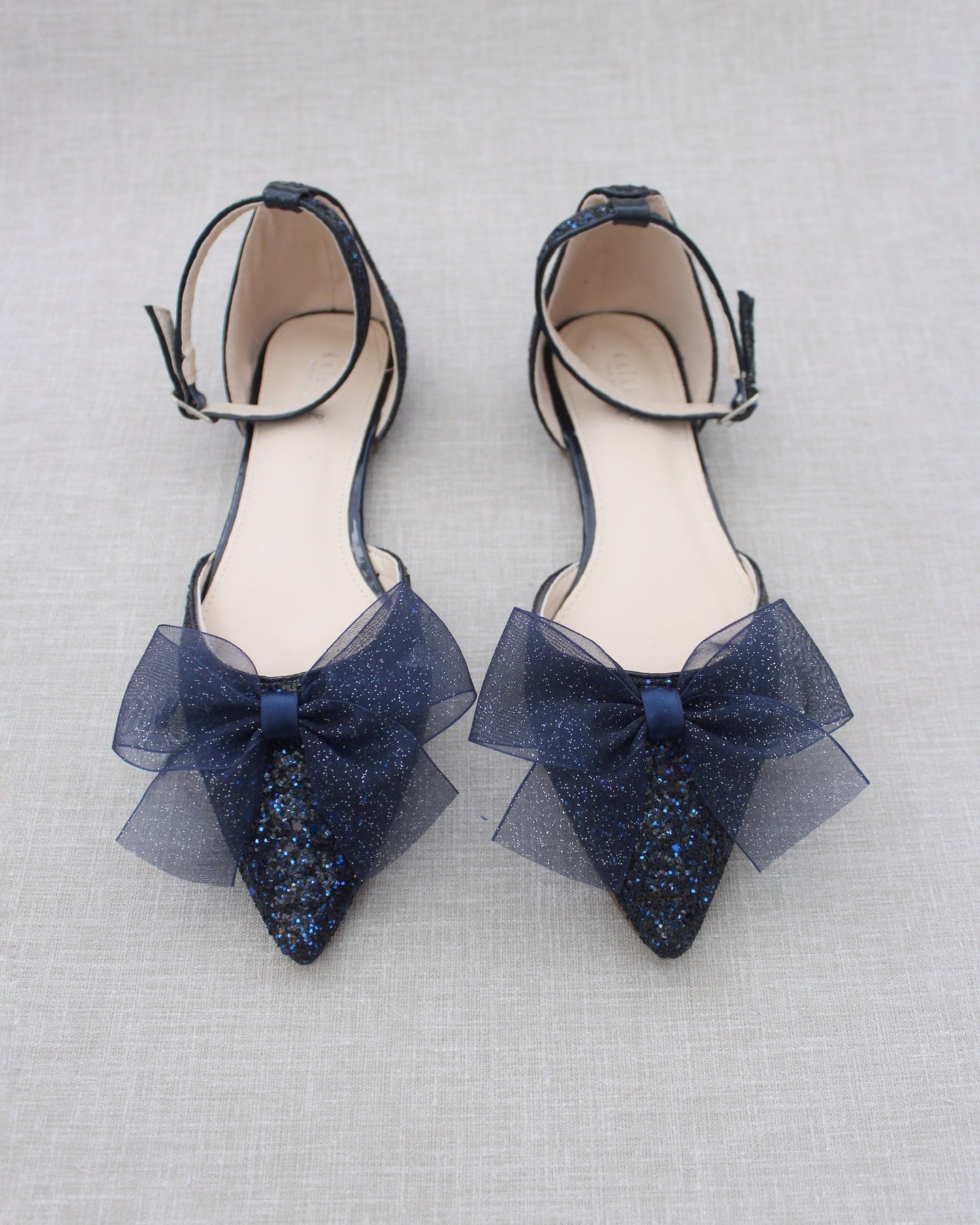 Blue flat sales sandals for wedding