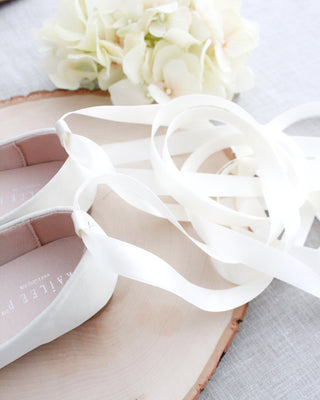 Ivory kids flats