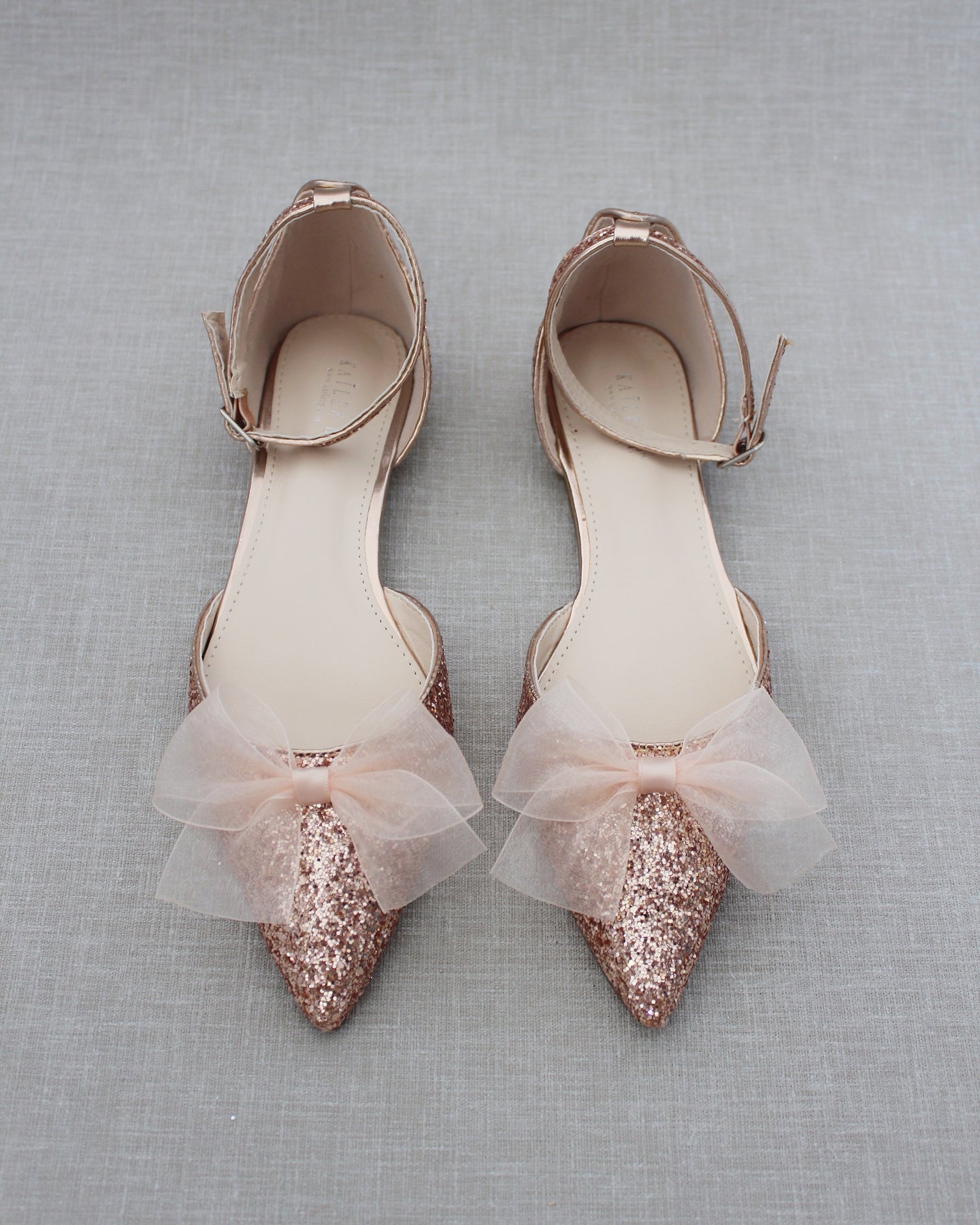 Women Rose Gold Shoes Bridal Shoes Bridesmaids Shoes Prom Shoes