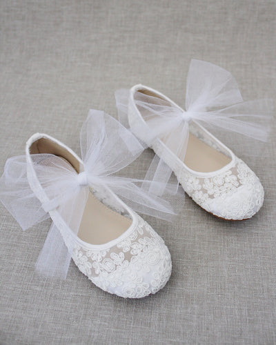 Kids White Shoes, Flower Girls Shoes, Baptism, Communion Shoes – Kailee ...