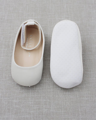 Ivory ballet flats